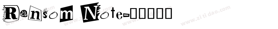 Ransom Note字体转换